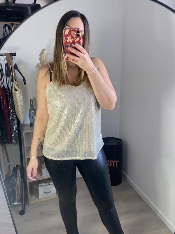Débardeur sequin Andréa – Image 4