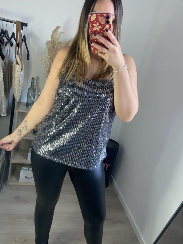 Débardeur sequin Andréa – Image 2