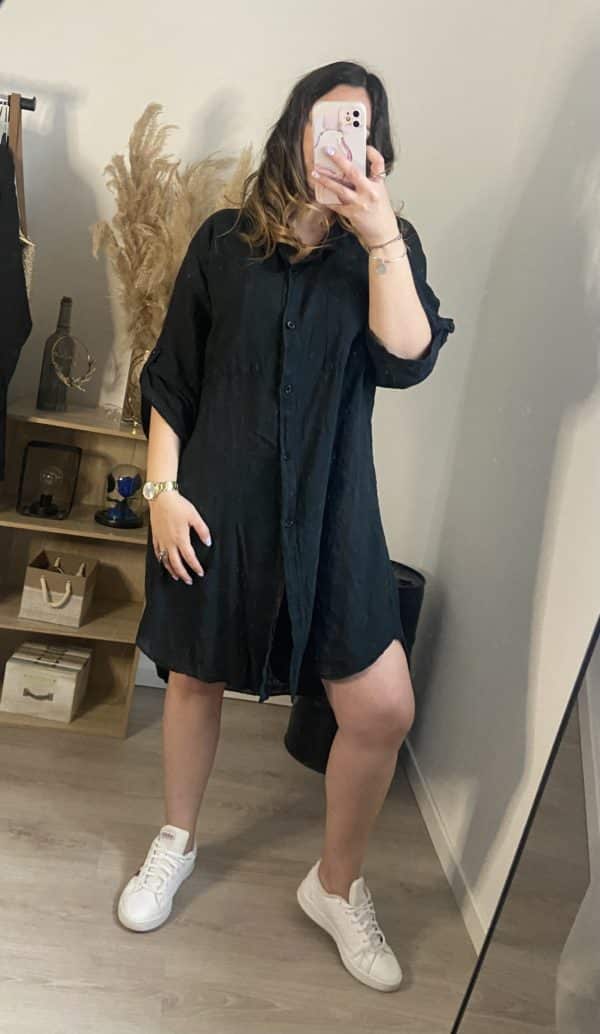 Robe chemise gaze de coton Éline – Image 6
