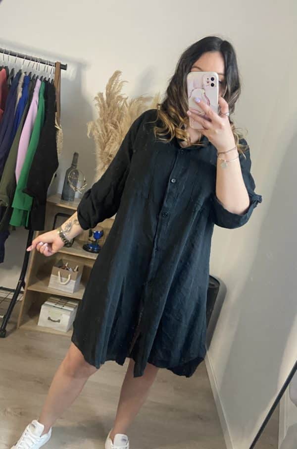 Robe chemise gaze de coton Éline – Image 7