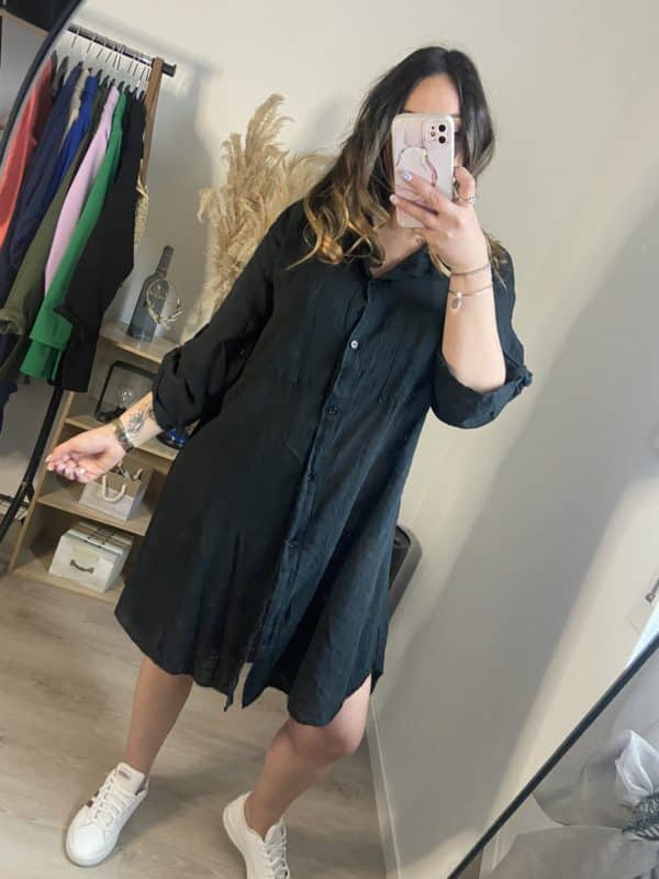 Robe chemise gaze de coton Éline – Image 8