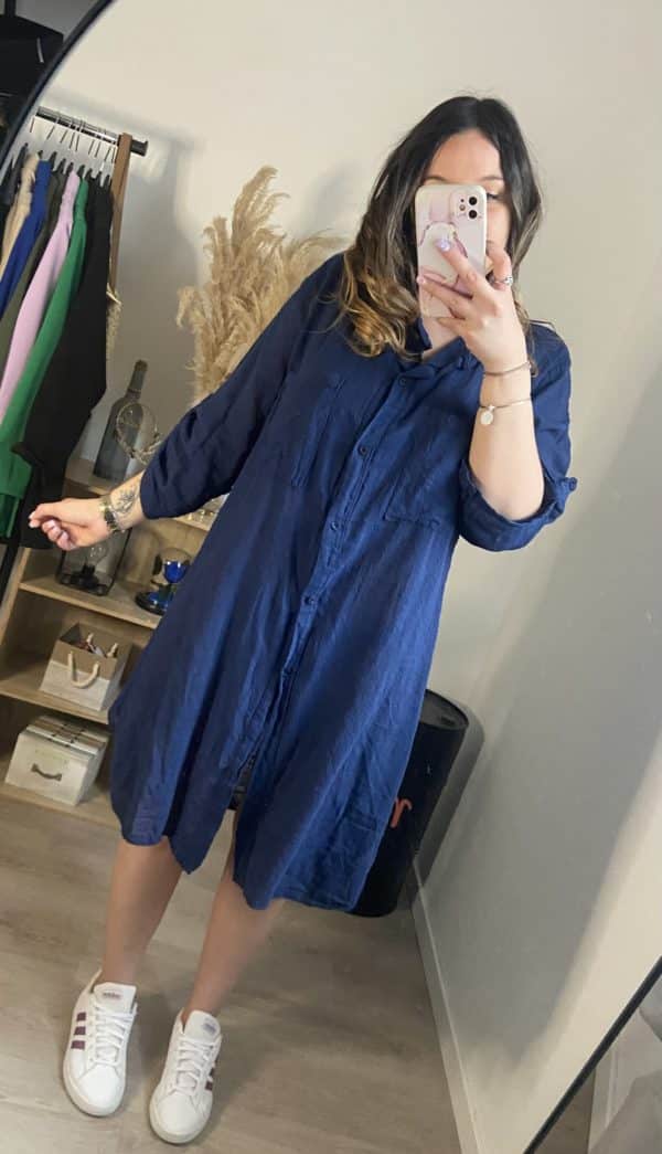 Robe chemise gaze de coton Éline – Image 10